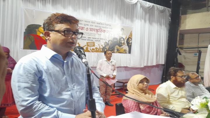 নরসিংদীতে জুলাই পুনর্জাগরণে শপথ অনুষ্ঠানে ভার্চুয়ালি আলোচনা সভা 