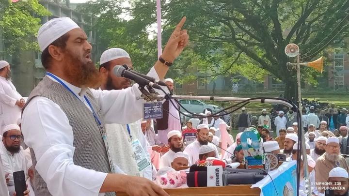 একটি দল আবারও সেই ফ্যাসিবাদ কায়েম করতে চায় :  মাওলানা মামুনুল হক